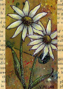 Sign Of Spring Vicky Helms Wausau WI acrylic,  marker & conte pencil  SOLD